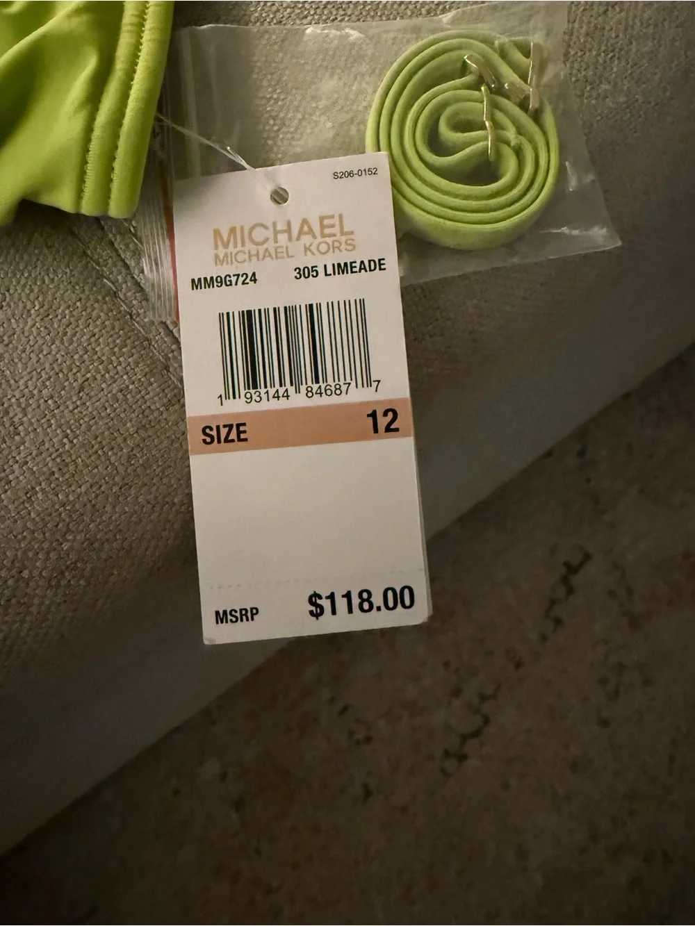 Michael Kors asymmetrical peekaboo swimsuit